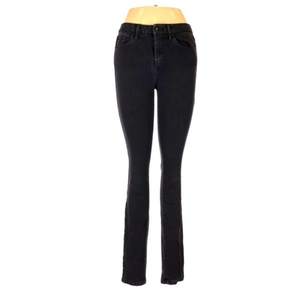 Jessica Simpson 28‎ black wash curvy high rise skinny jeans